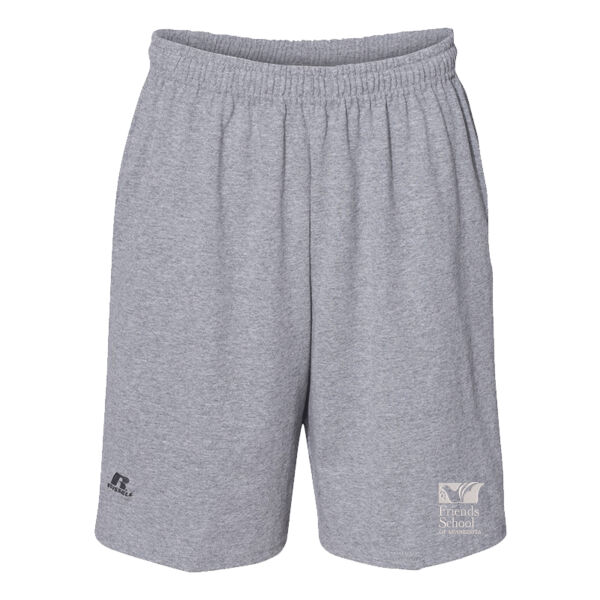 Russell Athletic Essential Jersey Cotton 10" Shorts with Pockets  - Embroidered Logo Thumbnail
