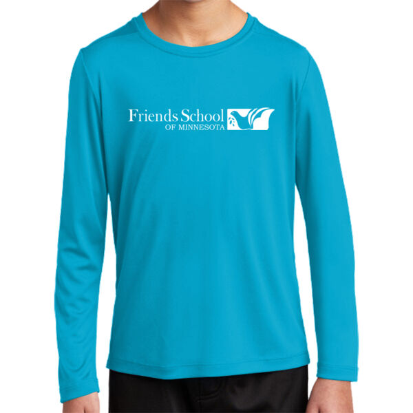 Sport-Tek Youth Posi-UV Pro Long Sleeve Tee  - Printed Logo Thumbnail