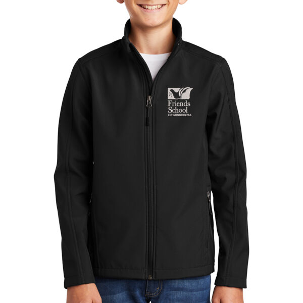 Port Authority® Youth Core Soft Shell Jacket - Embroidered Logo Thumbnail