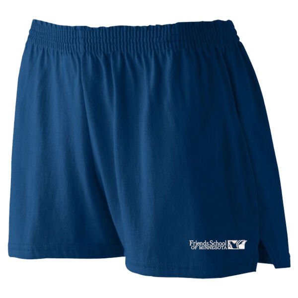 Ladies Junior Fit Jersey Shorts - Embroidered Logo Thumbnail