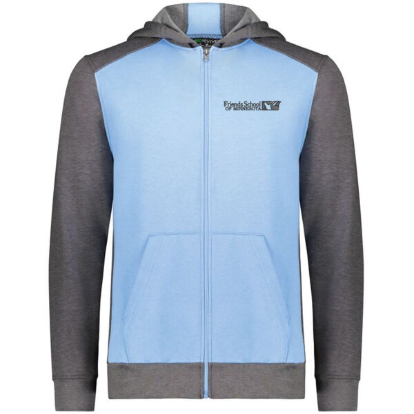 Youth Three Season Fleece Full Zip Hoodie - Embroidered Logo Thumbnail