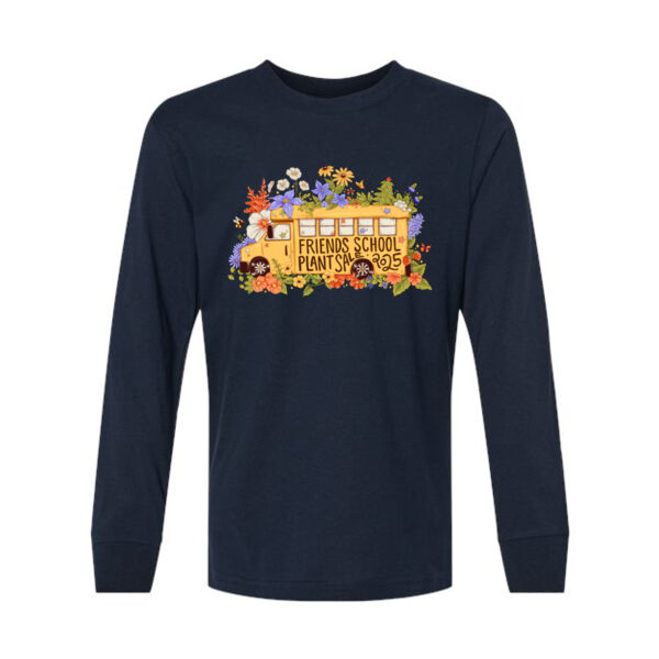 Next Level Youth Cotton Long Sleeve T-Shirt - Printed Logos Thumbnail